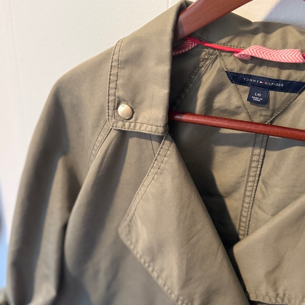 π²Tommy Hilfiger Women's Olive Green Utility Coat - Picture 7 of 12